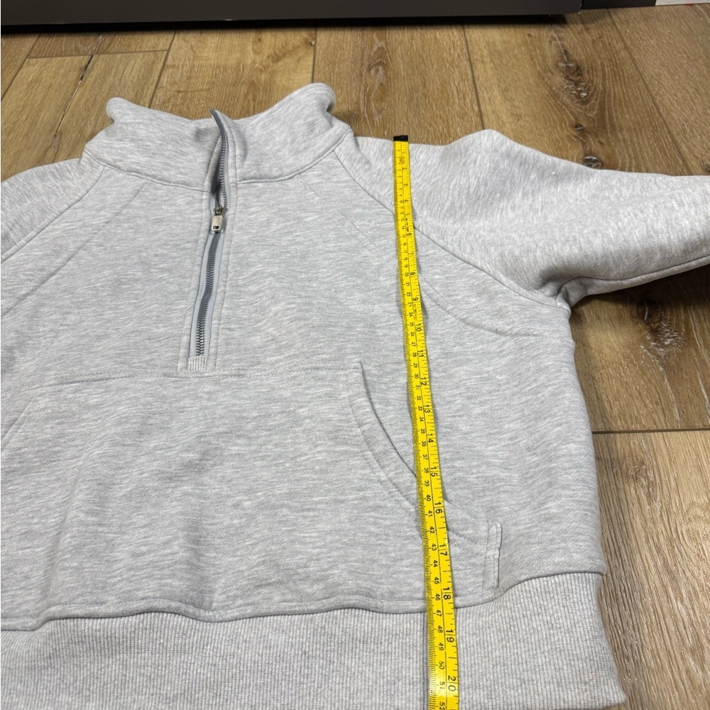 Womens Quarter Zipper Pullover Oversized Sweatshirts Cropped Fleece Small - Picture 7 of 11